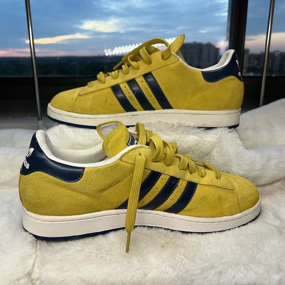 Adidas Originals Campus 80s Casual Sneakers Mens Size 10.5 Yellow & Black - Picture 6 of 10